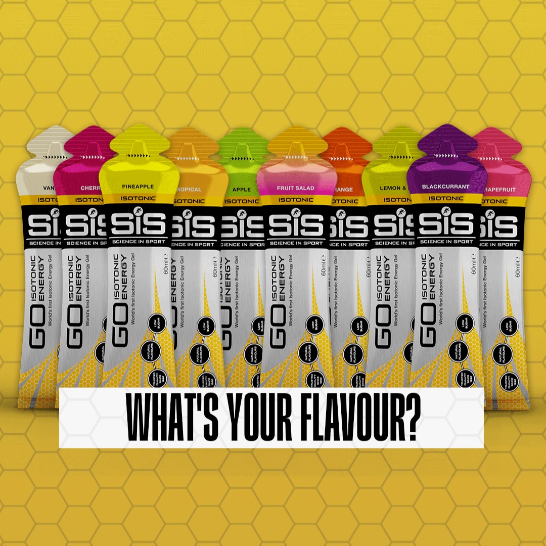 ScienceinSport's tweet photo. What's the best flavour? 

Let us know your thoughts on the best flavour of our GO Isotonic Energy Gel! 

#fuelledbyscience #running #cycling #triathlon #swimming https://t.co/1OrXmaXYfr