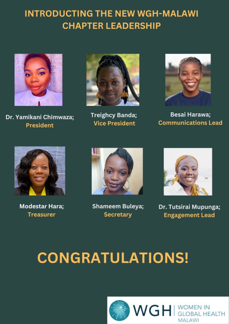 DrBonHealth's tweet image. Congratulations to the incoming leadership of @WGH_Malawi @GTreighB @YamiChimwaza and the full team - looking forward to this exciting next phase of the work or journey.