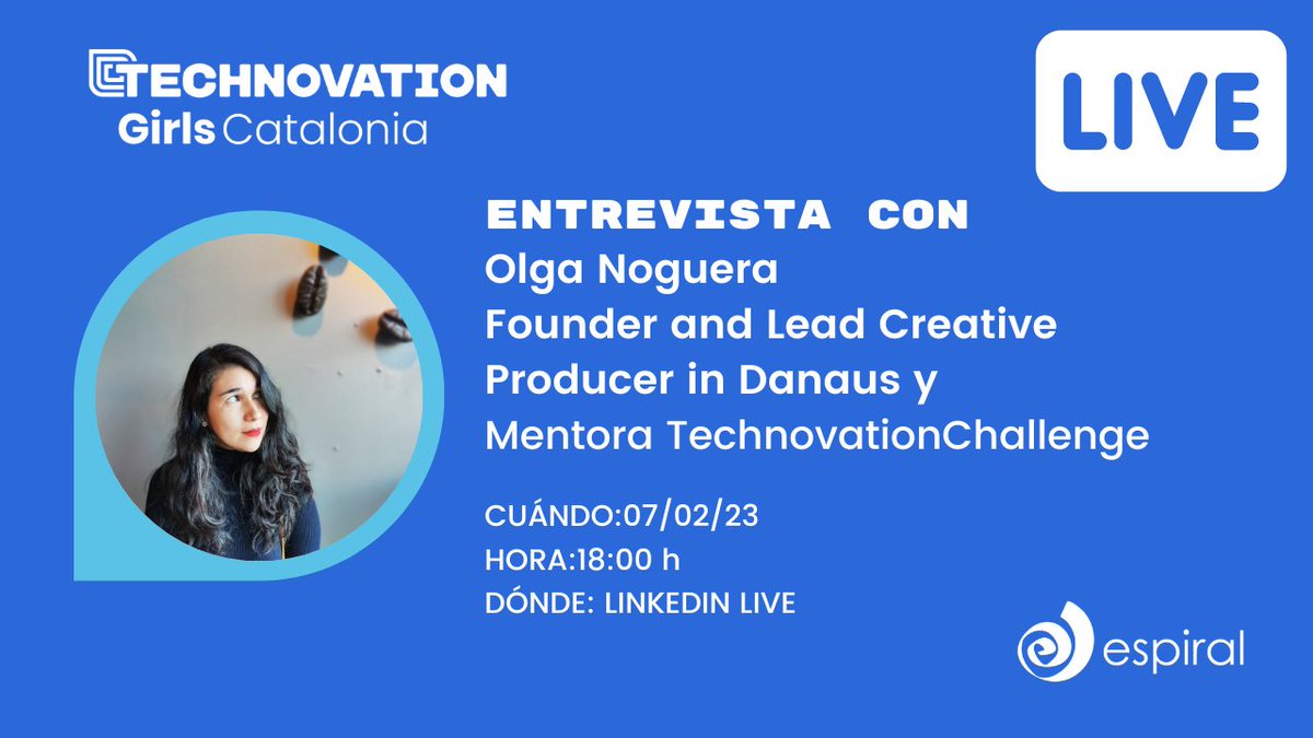 TechnovationCat's tweet image. Comenzamos nueva semana y lo hacemos con una agenda 🔝 🔝 🔝
Esta semana no te puedes perder nuestro #TechnovationTalks en LinkedIn.

Apúntate en el link
👉  bit.ly/3DDKfbx

¡Te esperamos!

@TechnovationCAT @Ciberespiral #TechnovationTalks #TechnovationChallenge