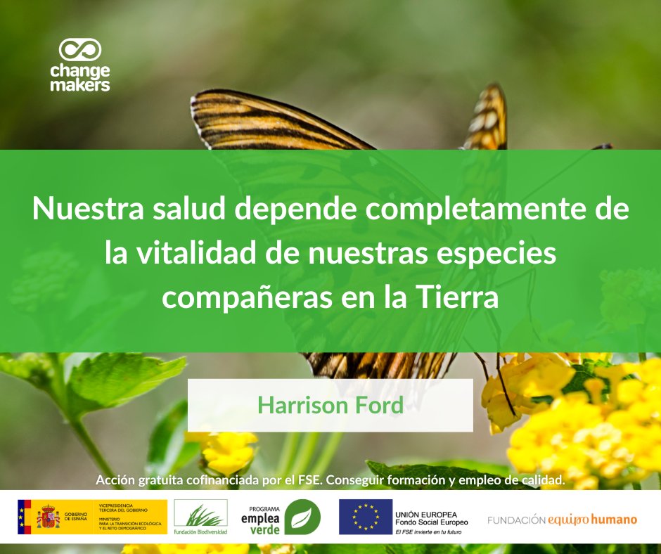 soychangemaker's tweet photo. Cuidemos lo que nos rodea

Change Makers, acción gratuita cofinanciada por el FSE.
Conseguir formación y empleo de calidad.

#ecologia #medioambiente #cambioclimatico #plastico #soychangemaker #biodiversidad #economiacircular #comprasostenible #fundacionbiodiversidad #ecolife https://t.co/U7GHzZ92Ob