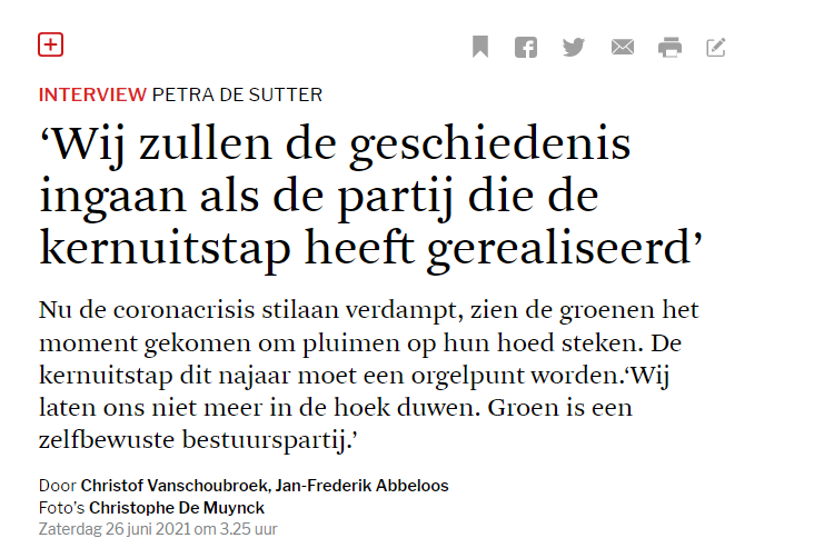 mboudry's tweet photo. Beste @pdsutter, u zal enkel de geschiedenis ingaan als de partij die zonodig, koste wat kost, de geschiedenis wou ingaan als de partij die de kernuitstap realiseerde -- en daarmee meer klimaatschade aanrichtte dan om het even welke andere partij. Proficiat! Dogma boven alles. 👍 https://t.co/Tf6G0Oavd4