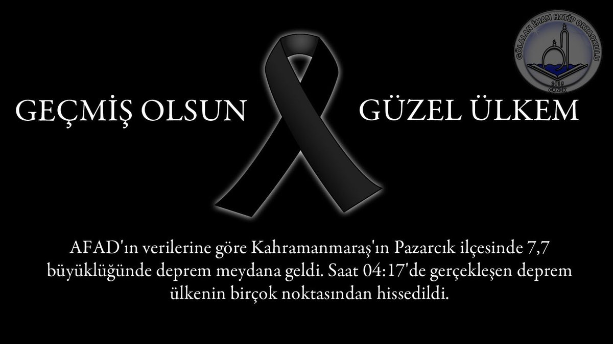 CANİK GÖLALAN İMAM HATİP ORTAOKULU (@golalano) on Twitter photo 