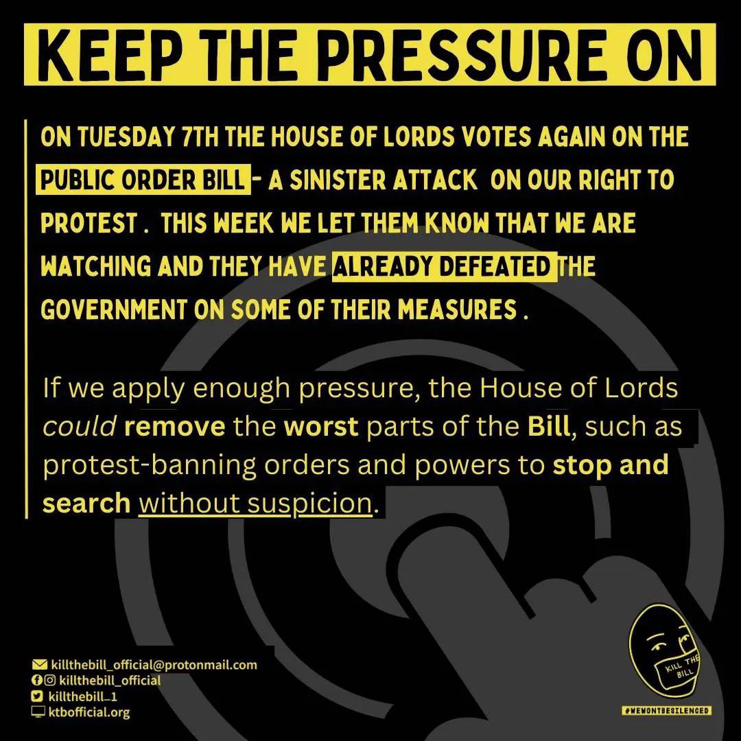 The Public Order Bill is one of the latest moves in the government’s systematic attack on YOUR basic rights and freedoms.

#DefendHumanRights
#DefendTheRightToProtest
#ProtectTheRightToStrike 

digitalrebellion.uk/publicorderbill