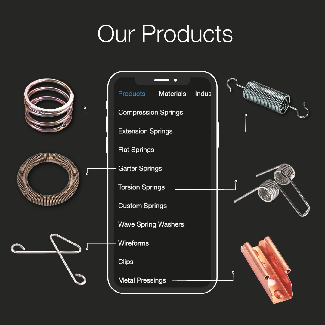 Springtech_UK's tweet photo. You name it, we create it👌🏼
Our philosophy is simple; supply products that are appropriate not just for the outline #component specification, but also for the wider application.
Explore our #spring, #wireform & presswork #manufacturing facilities: https://t.co/PD57PRTx42 https://t.co/R1bYerYDzb
