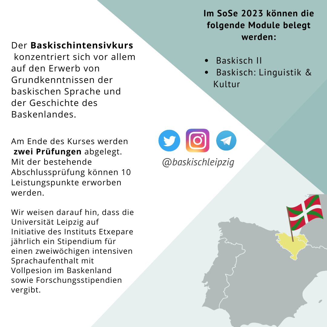 baskischleipzig's tweet photo. Es ist noch Zeit, in Leipzig Baskisch zu lernen! Denken Sie daran, dass unser Intensivkurs in ein paar Wochen beginnt, und Sie noch Zeit haben!

Ikasi euskara Leipzigen! https://t.co/Clx3D5kZPc