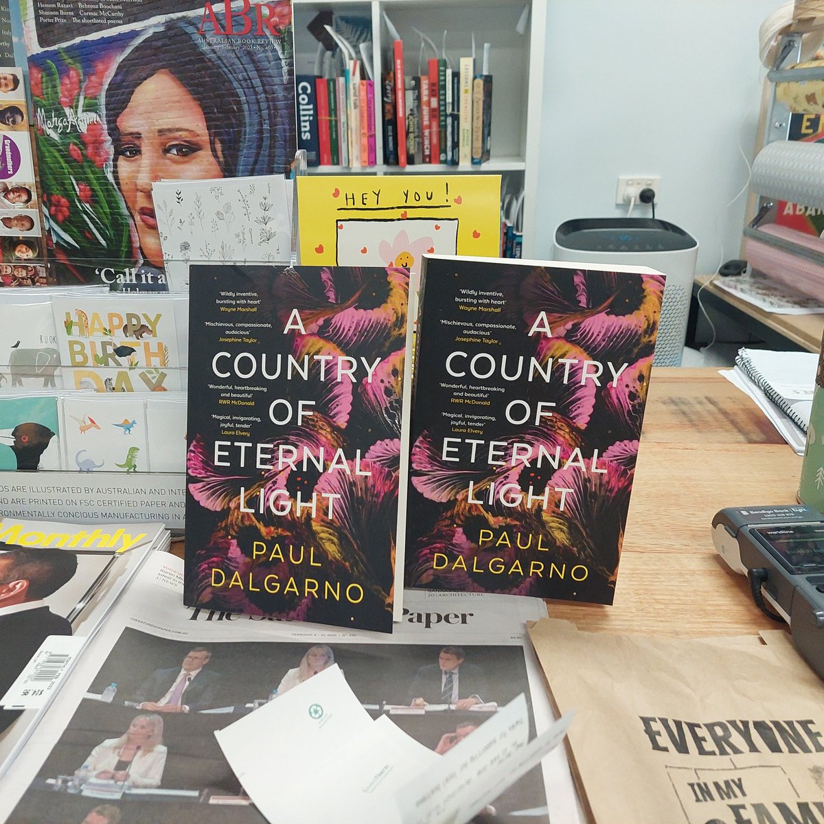 Mary Garden (@marygarden) on Twitter photo <a href="/PaulDalgarno/">Paul Dalgarno</a> <a href="/catherinefmilne/">Catherine Milne</a> <a href="/thebooksdesk/">Martin Shaw</a> <a href="/HarperCollinsAU/">HarperCollins Aus</a> I just went and grabbed another copy. Bookish is going to order more.
I wish I didn't have to go the dentist as I'd just stay here all day and read it. <a href="/PaulDalgarno/">Paul Dalgarno</a> <a href="/catherinefmilne/">Catherine Milne</a> <a href="/thebooksdesk/">Martin Shaw</a> <a href="/HarperCollinsAU/">HarperCollins Aus</a> I just went and grabbed another copy. Bookish is going to order more.
I wish I didn't have to go the dentist as I'd just stay here all day and read it.