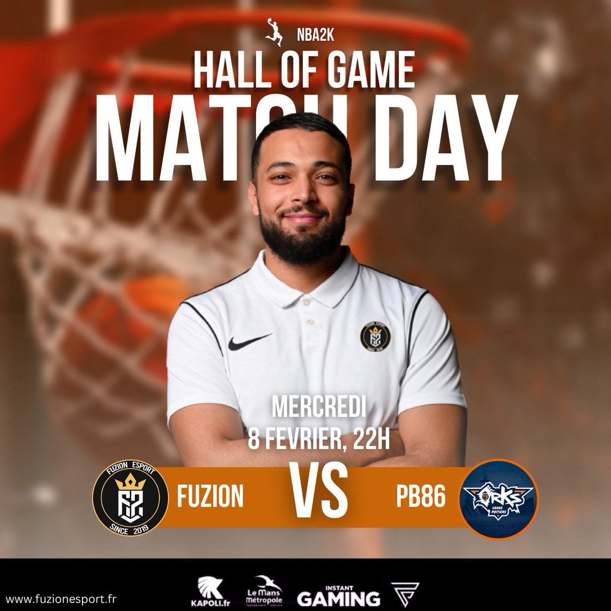 #NBA2K23 | CHAMPIONNAT DE FRANCE 🇫🇷

Ce soir notre équipe #NBA va disputer son premier match sur cette compétition 🏆🦁

🏆 <a href="/HallofGameFR/">Hall of Game</a> 
🕘 22H00
🆚 @PB86Esports 
📆Mercredi 8 février