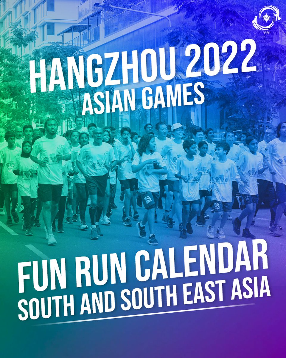 AsianGamesOCA's tweet photo. It's showtime!
With the 19th Asian Games in Hangzhou just 7 months away, the Olympic Council of Asia is stepping up its 'Asian Games for All' promotional campaign. (1/2)
#AsianGames #FunRun #Calendar #Hangzhou2022 #AGFunRun https://t.co/Ez1sInVqjO