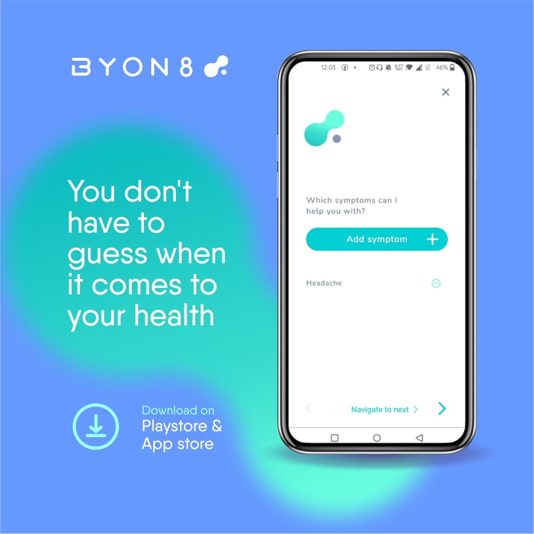 BYON8_official's tweet image. ❤️ Over half a million people already use the app including patients and physicians.

The AI diagnostic engine from byon8 is the only symptom checking app in Kenya and with a high accuracy rate for checking your symptoms. 

#byon8 #symptomcheck #healthcare #digitalhealth