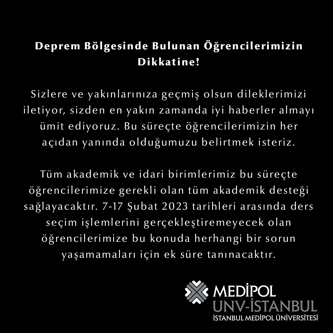 medipolunv's tweet photo. #deprem https://t.co/x4q7BUmWTq