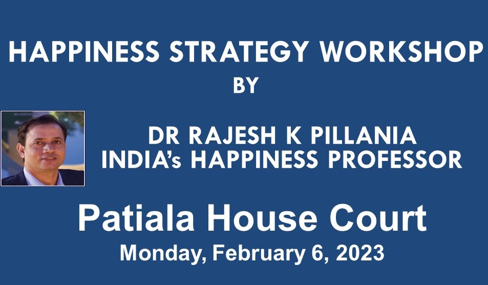 RajeshPillania's tweet photo. Today was a humbling experinece to conduct a Happiness Strategy Workshop at Patiala House Court, Delhi. Shared and learned from the learned judiciary.
#happiness #HappinessStrategy
#ProfPillaniaInsights #HappinessProfessor #IndiaHappinessGuru
#IndiaHappinessProfessor https://t.co/DpJaqrjmBX