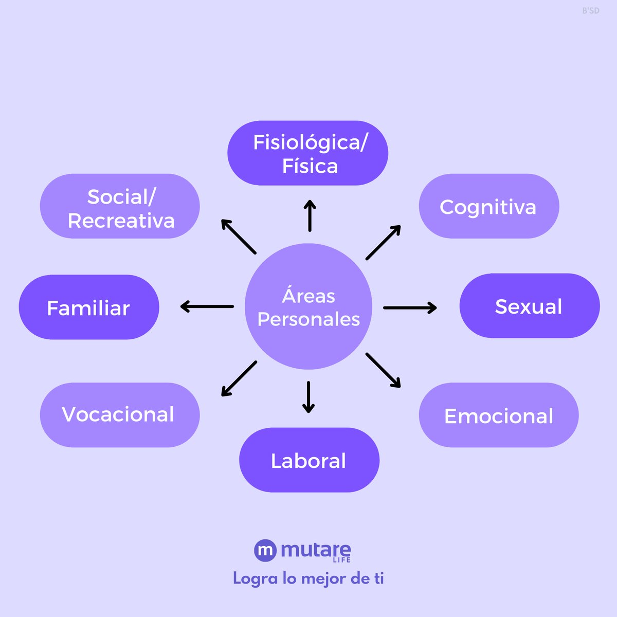 mutarelife's tweet photo. ¿Conoces la importancia de lograr un equilibrio en las diferentes áreas de tu vida? Atender a cada una de ellas es importante cuando buscamos el bienestar. Todas forman parte de nosotros mismos, y juntas nos ayudan a llevar una vida más saludable. https://t.co/lZemeRrVOO