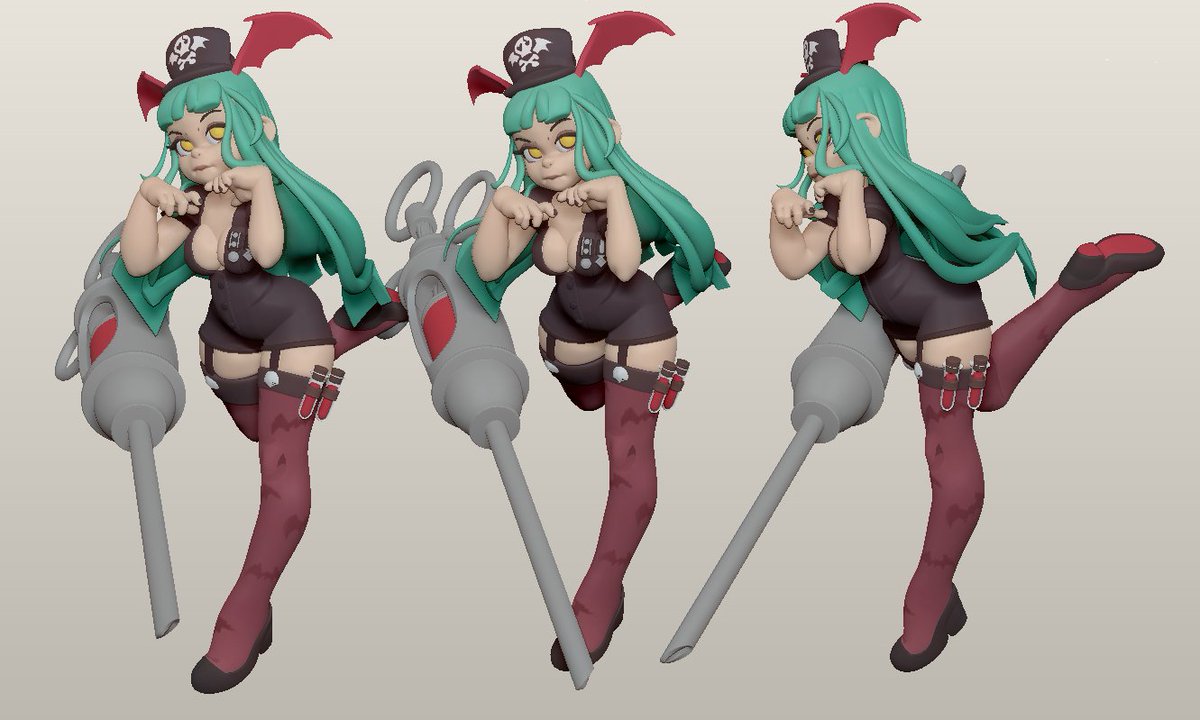 Remanance's tweet photo. Nurse Morrigan inspired by @/nishi_katsu's lovely illustration  🦇 https://t.co/efgNDzlWrD