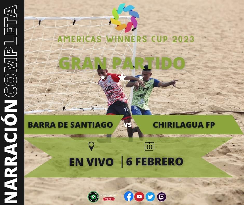 MRDeportivaES's tweet photo. #MRDES
#futbolplaya
🌊Esta noche a las 7:30pm te traemos este gran encuentro entre dos grande equipos del fútbol playa quienes estan participando en #AmericasWinnersCup 2023. La narración te la trae Carlos "Cacho" Campos Jimenez y Jehovany Delgado. ¡No te lo pierdas! https://t.co/59LPruXAdy