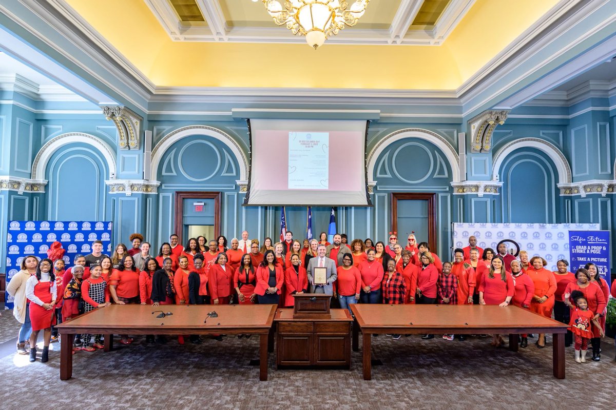 CityofColumbia's tweet photo. #ICYMI The City of Columbia held their annual Go Red Community Photo Op on February 3 to raise awareness for women affected by heart disease.
To read more about the successful event and to see the full photo album, click here: https://t.co/bQf74s3Wqy
#GoRedColumbia #WearRedDay https://t.co/otCJ7si5E5