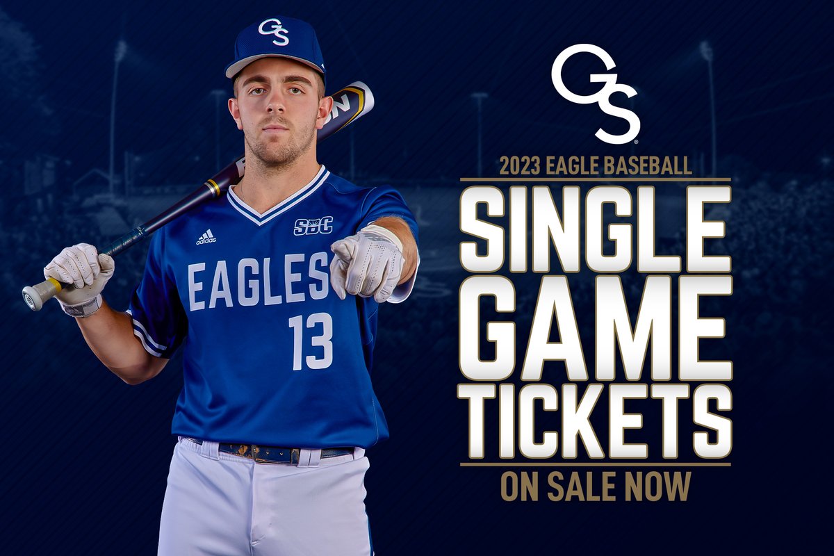Single game tickets are 𝗢𝗡 𝗦𝗔𝗟𝗘 𝗡𝗢𝗪! Use the link below to get yours! 

🎟 GSEagles.com/Tickets

#HailSouthern