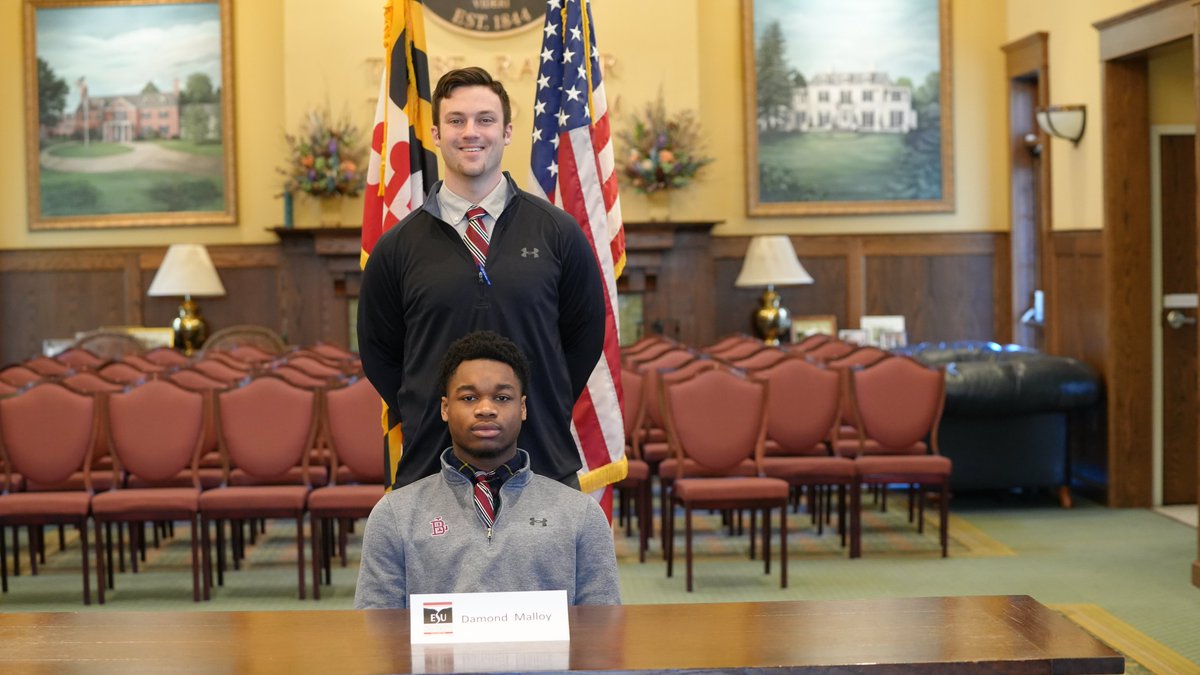 BoysLatinSchool's tweet photo. Congratulations to Damond Malloy '23 on signing to play football at East Stroudsburg University!  @ESU_Football #BLFootball #BoysLatin #BL #EQV https://t.co/Hf4ZQTv6cy