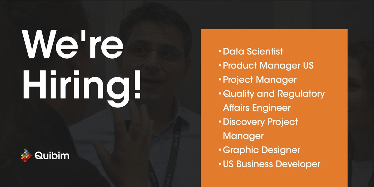 Quibim keeps growing! We are looking for #newtalents in several roles. If you would be a good fit, please send us your CV or join the Talent Pool. #BeaQuibimer! bit.ly/3Fae7OD