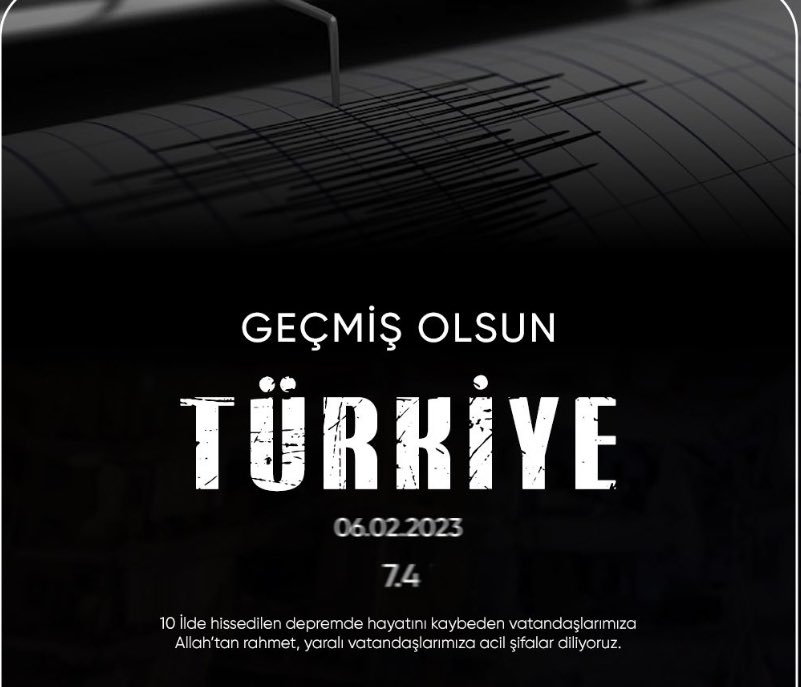 10 ilde hissedilen depremde havatini karbeden vatandaslarimiza
Allah'tan rahmet, yarali vatandaslarimiza acil sifalar diliyoruz. #Türkiye #Deprem #Acıgünümüz #Yastayız