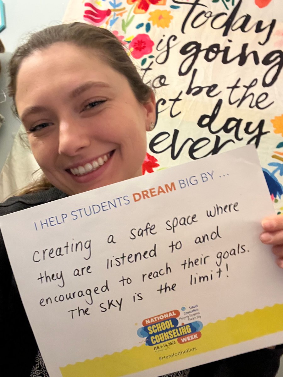 Happy Day 1 of National School Counseling Week! 💛#NSCW23 #DreamBig #HerefortheKids <a href="/NorthBerwickES/">North Berwick Elem.</a> <a href="/ASCAtweets/">ASCA</a> <a href="/MESchoolCounsel/">MESCA</a>