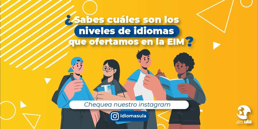 👩🏻‍🏫¿𝗦𝗮𝗯í𝗮𝘀 𝗰𝘂𝗮́𝗹𝗲𝘀 𝘀𝗼𝗻 𝗹𝗼𝘀 𝗻𝗶𝘃𝗲𝗹𝗲𝘀 𝗱𝗲 𝗜𝗱𝗶𝗼𝗺𝗮𝘀 𝗾𝘂𝗲 𝗼𝗳𝗲𝗿𝘁𝗮𝗺𝗼𝘀 𝗲𝗻 𝗹𝗮 𝗘𝗜𝗠?

Para más información chequea nuestro Post, en Instagram el Link: instagram.com/p/CoU3F_sOpLk/…