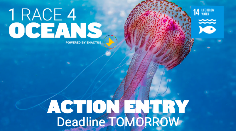 Enactus (@enactus) on Twitter photo The 1 Race 4 Oceans Action Entry deadline is TOMORROW! π Tackle the ocean crisis and make measurable progress toward addressing Global Goal 14.
Enter the race and submit your action entry π bit.ly/3uNSa1t The 1 Race 4 Oceans Action Entry deadline is TOMORROW! π Tackle the ocean crisis and make measurable progress toward addressing Global Goal 14.
Enter the race and submit your action entry π bit.ly/3uNSa1t