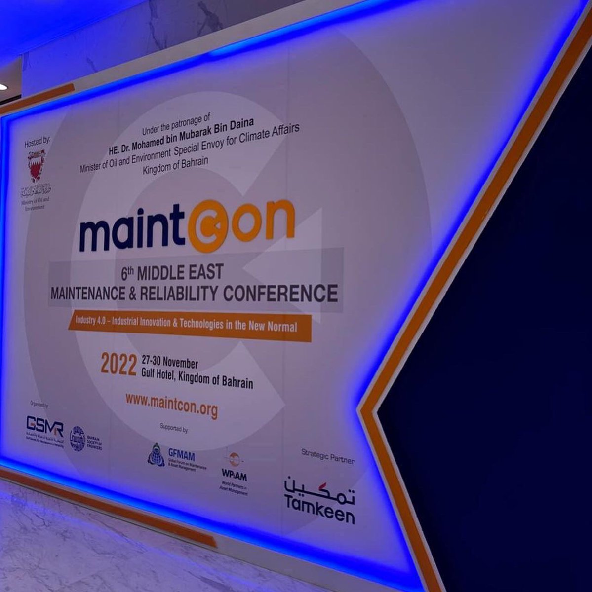 PMU_SPE's tweet photo. Maintcon
6th Middle East 
MAINTENANCE &amp; RELIABILITY
CONFERENCE. 
- 27th Nov - 1st Dec, Bahrain https://t.co/HK2X1NrClp
