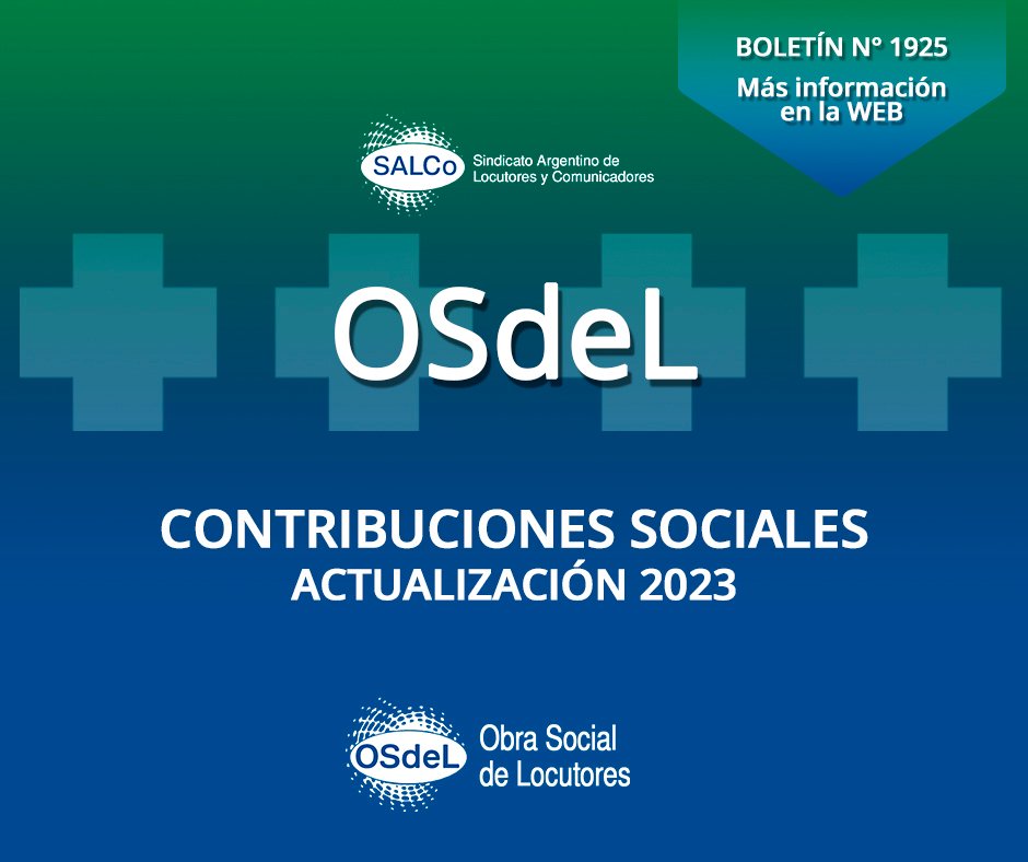 SALCoLocutores's tweet photo. El Consejo Directivo de la OSdeL ha fijado los siguientes valores a partir del 1° de febrero de 2023 para quienes se encuentren en la OSdeL como beneficiarios adherentes.
Descargá el PDF con toda la información ⬇️https://t.co/5INkTuWojv
.
#salcosindicato #osdel #osdelsalud https://t.co/7cy2eSHpz4