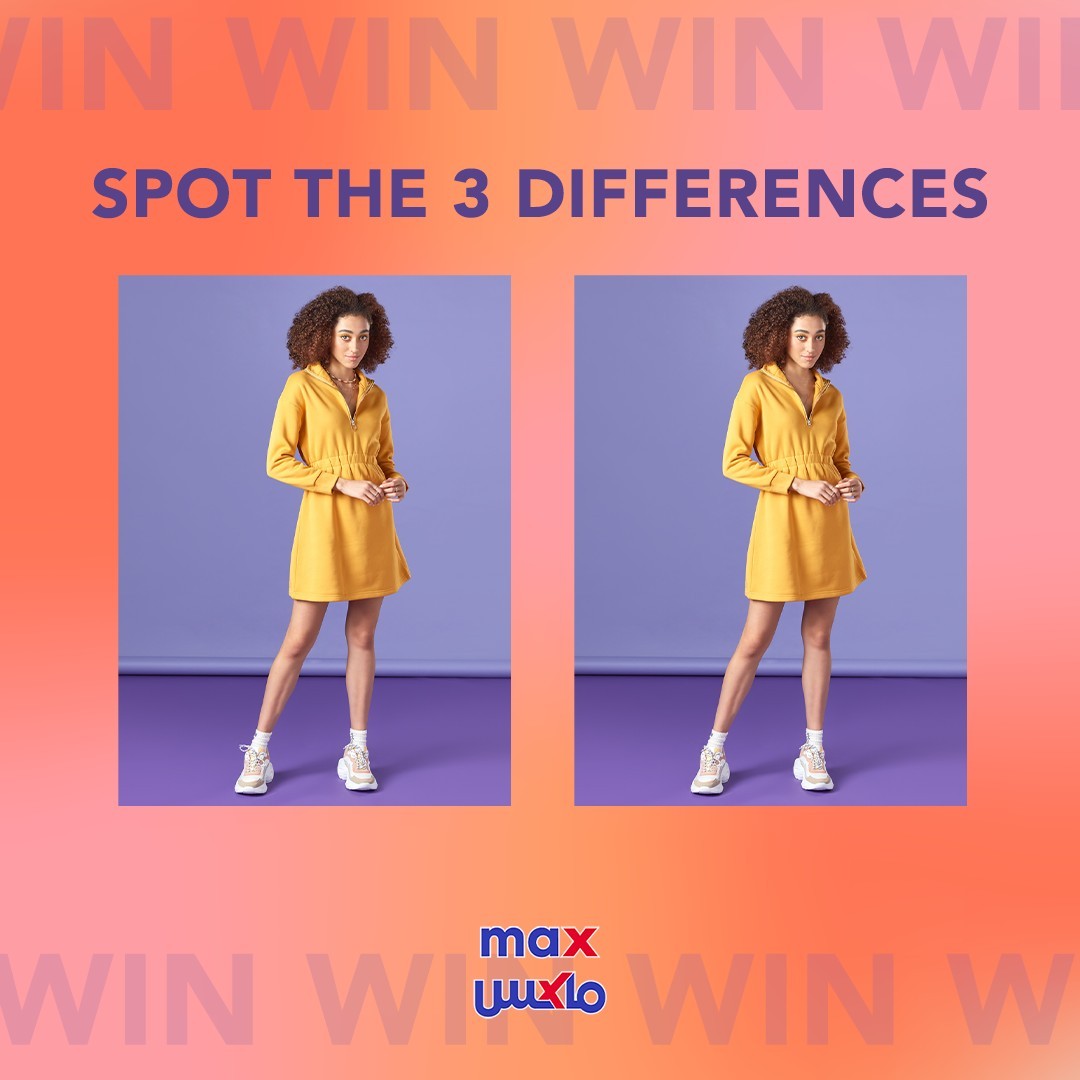 maxfashionMENA's tweet photo. Two 250 AED vouchers for two lucky winners!

Comment with 3 differences between the two pictures for a chance to win.

#MyMaxStyle #newcollection #fashion #trends #ladiescollection #PurpleandOrange https://t.co/PTk8X5XCTh