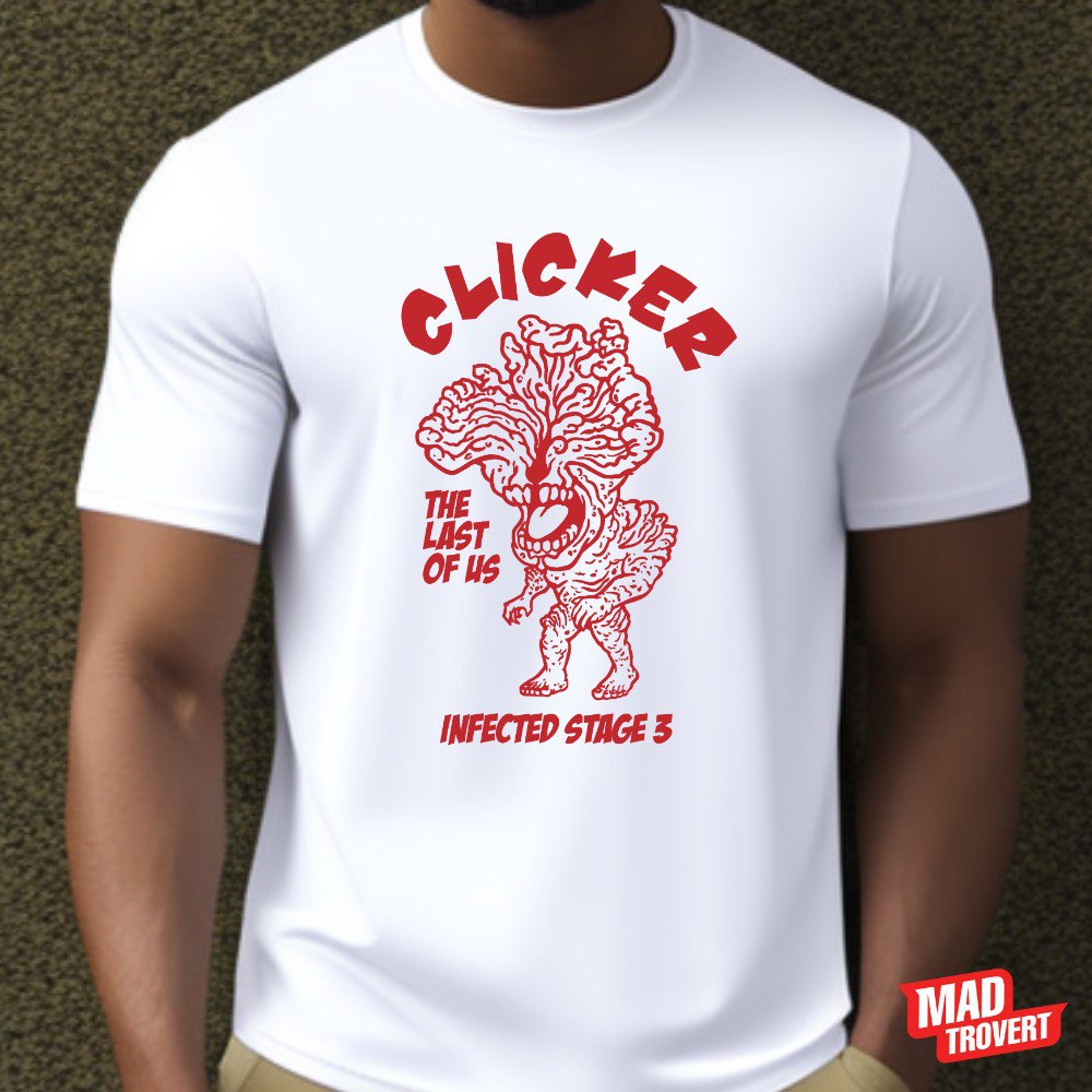 dilladontdodat's tweet photo. Adding new shirt design THE CLICKER TLOU in our Madtrovert store ( for malaysia based purchase only )
 https://t.co/skHXmPku1K

specially designed for TLOU fan we'll be screen printing this design for high quality output ,premium Rians tee available in black or white (pre order) https://t.co/GxX5efyJ76