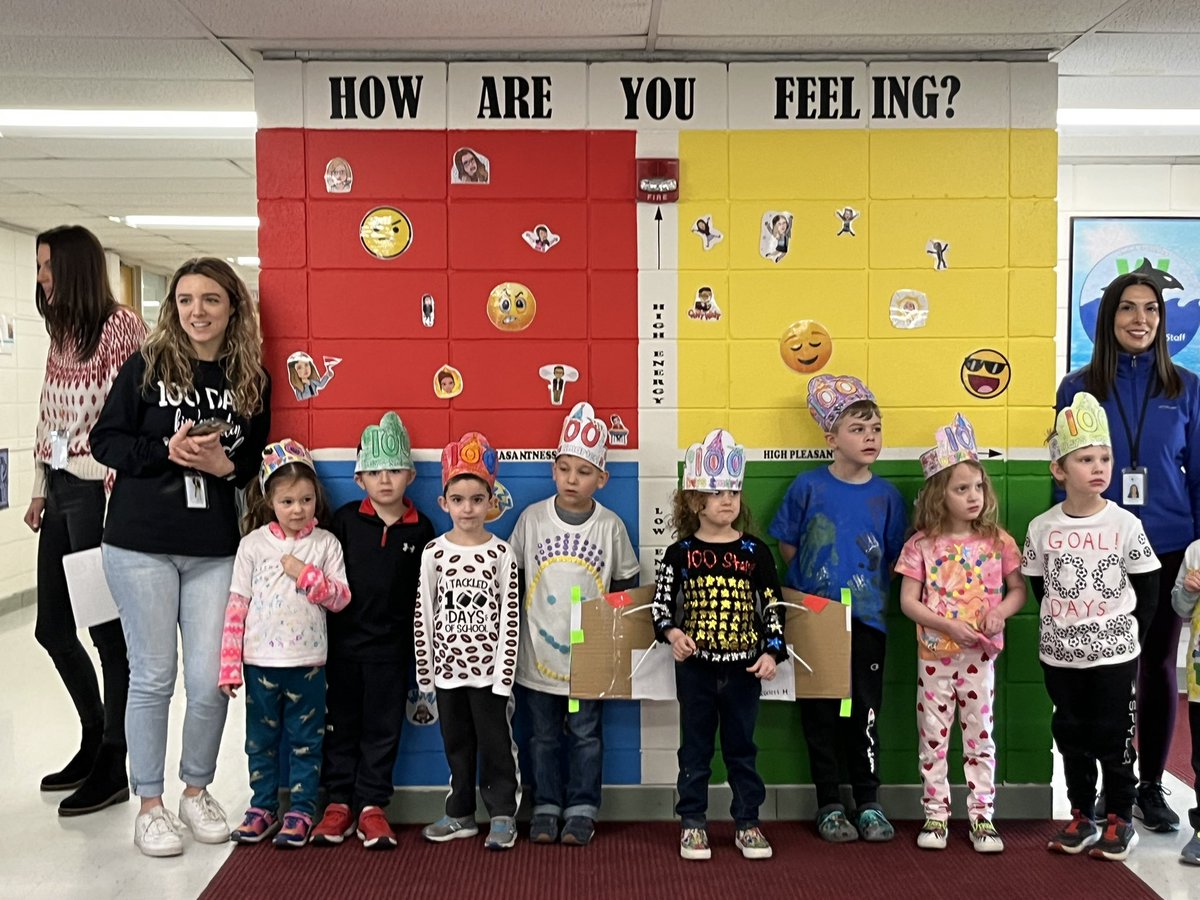 PrincipalJHill's tweet photo. Happy 100th Day of School! #100daysofschool #kindergarten @APJJames @WindyWhales @ErinLaFleche @VGibb01 @DebbieHurlburt https://t.co/gPXzOMtVT0