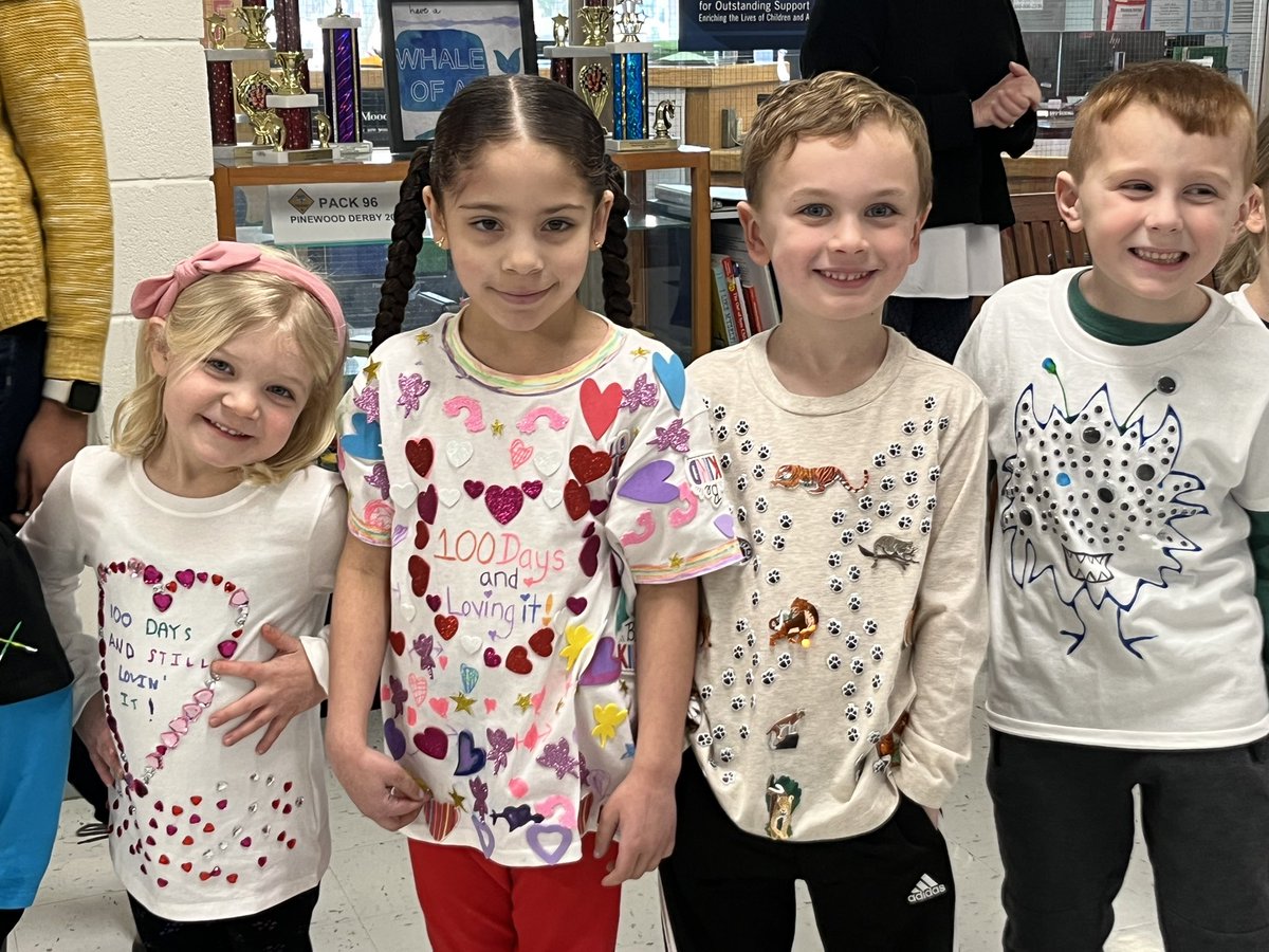PrincipalJHill's tweet photo. Happy 100th Day of School! #100daysofschool #kindergarten @APJJames @WindyWhales @ErinLaFleche @VGibb01 @DebbieHurlburt https://t.co/gPXzOMtVT0