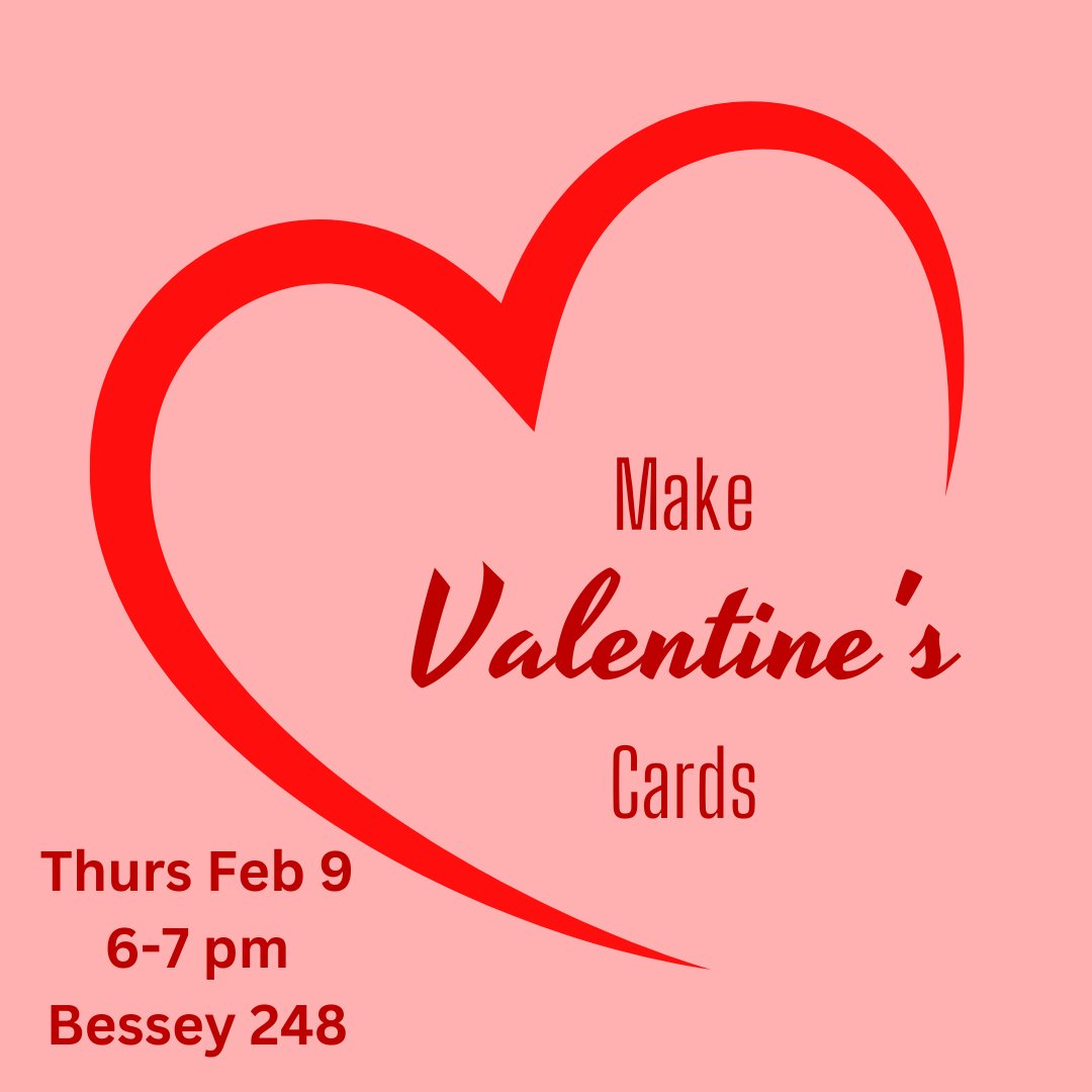 Join us for dinner and a date. Create Valentine's (or anti-Valentine's!) cards Thursday. Hope to see you there!