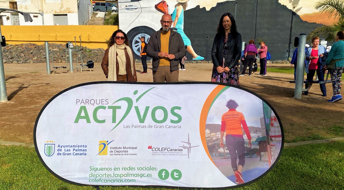 imd_lpgc's tweet photo. #COLEFC👟🏋️‍♂️

En La Paterna se inició la sexta edición de ‘Parques Activos’ del @COLEFCanarias, que llevará el ejercicio físico asesorado a siete parques de la ciudad y al Salto el Negro.

Asimismo, ampliamos la aportación económica en 45.000 euros.

🔗 https://t.co/s0BHrgncJl https://t.co/Fn3CafMu56