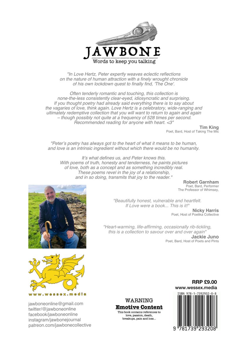 Thrilled to release this collection in time for Valentine's Day... "Peter Roe is a genius poet. Funny, perceptive, observant and self-depracating."  Our first release for 2023... six more poets lined up. Production work in progressincluding Exeter Slam Champion Clare Morris xxx