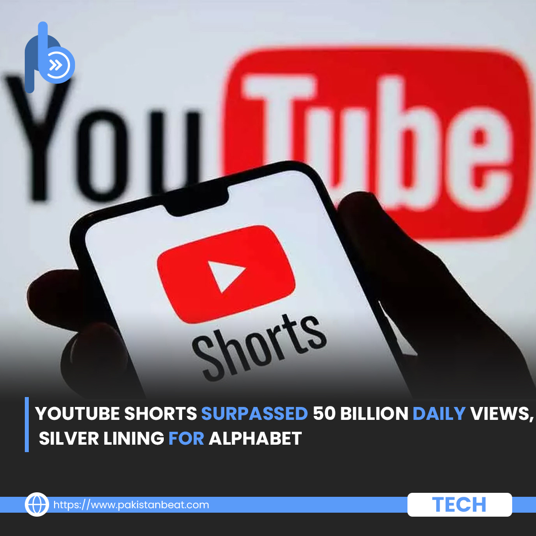 PakistanBeat's tweet image. 50 billion daily views and counting! YouTube Shorts is on the rise as creators join forces to generate ad revenue and take on TikTok.

Read More:
pakistanbeat.com/tech-beat/yout…

#YouTubeShorts #DailyViews #50Billion #Alphabet #Google #SocialMedia #ShortFormVideo