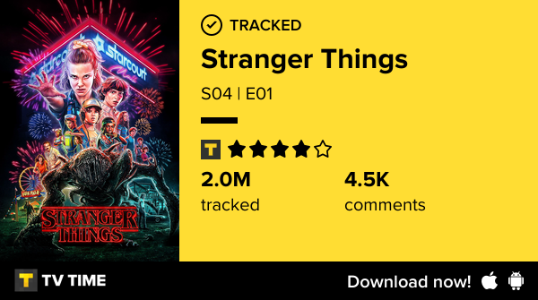 MrPeng95's tweet photo. I've just watched episode S04 | E01 of Stranger Things! https://t.co/o3EurqrdIi #tvtime https://t.co/LErtGwNhYM