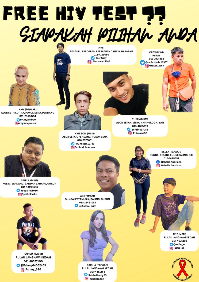 mohdshahril1987's tweet image. Anda punya pilihan

Senarai PKK bertugas utk @cahayaharapan08 .

Dptkan free testing dr mereka semua

#persatuancahayaharapan #freehivtest #endingaids 

@uequals2u @theycallmeayiee @Fxkar1