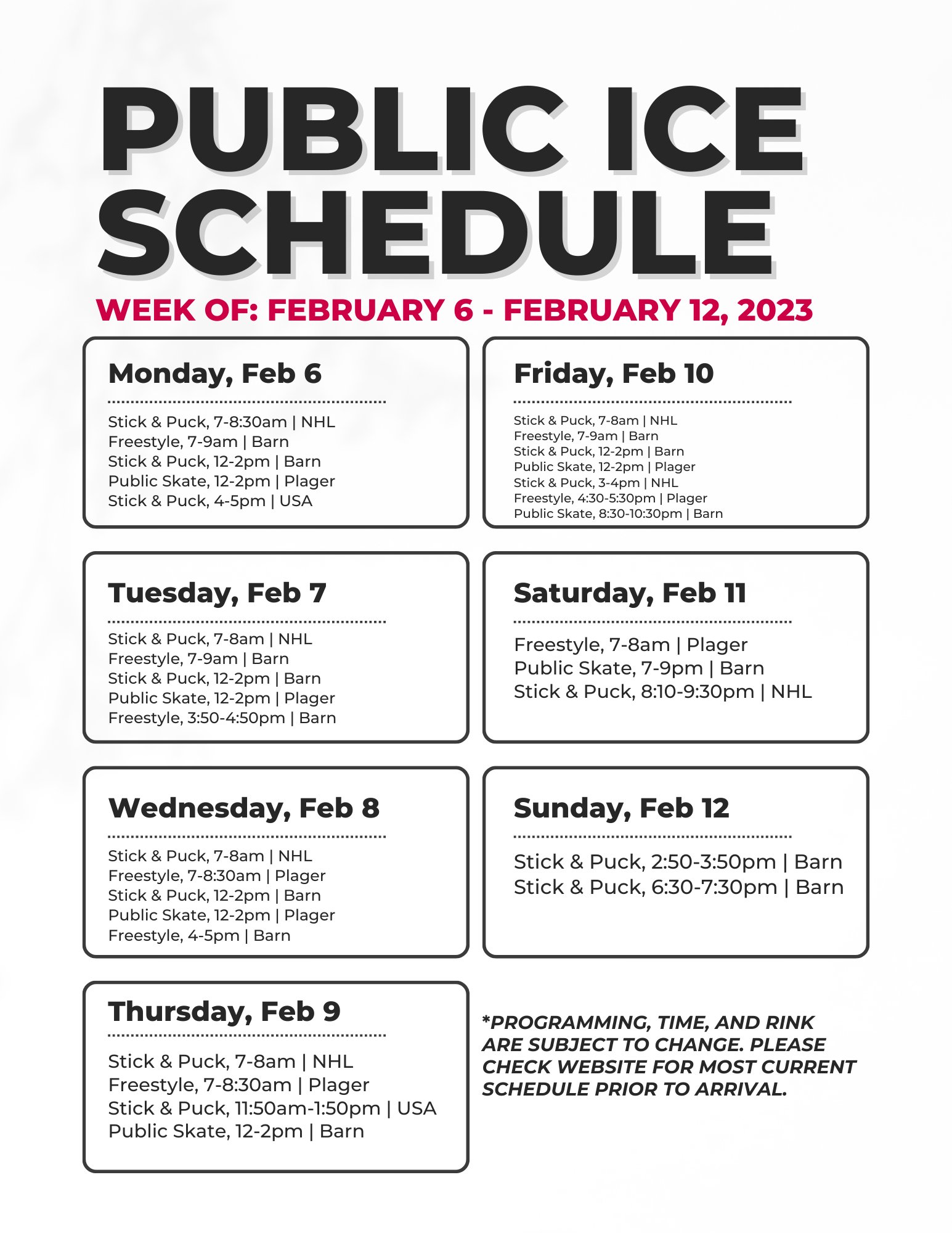 Centene Community Ice Center on Twitter "Lots of opportunities this