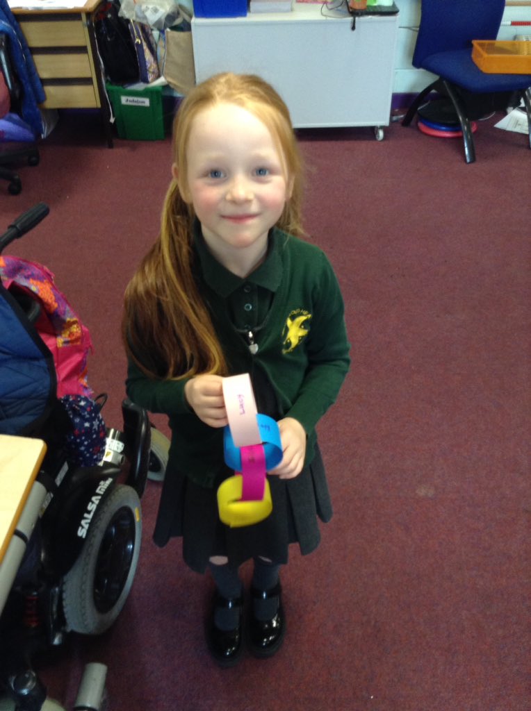 This week is Children's Mental Health Week. We've been talking about making connections and how having connections like family, friends or people in our communities can help support us. We wrote down each of our own connections and created a huge class paper chain! #swhvalues