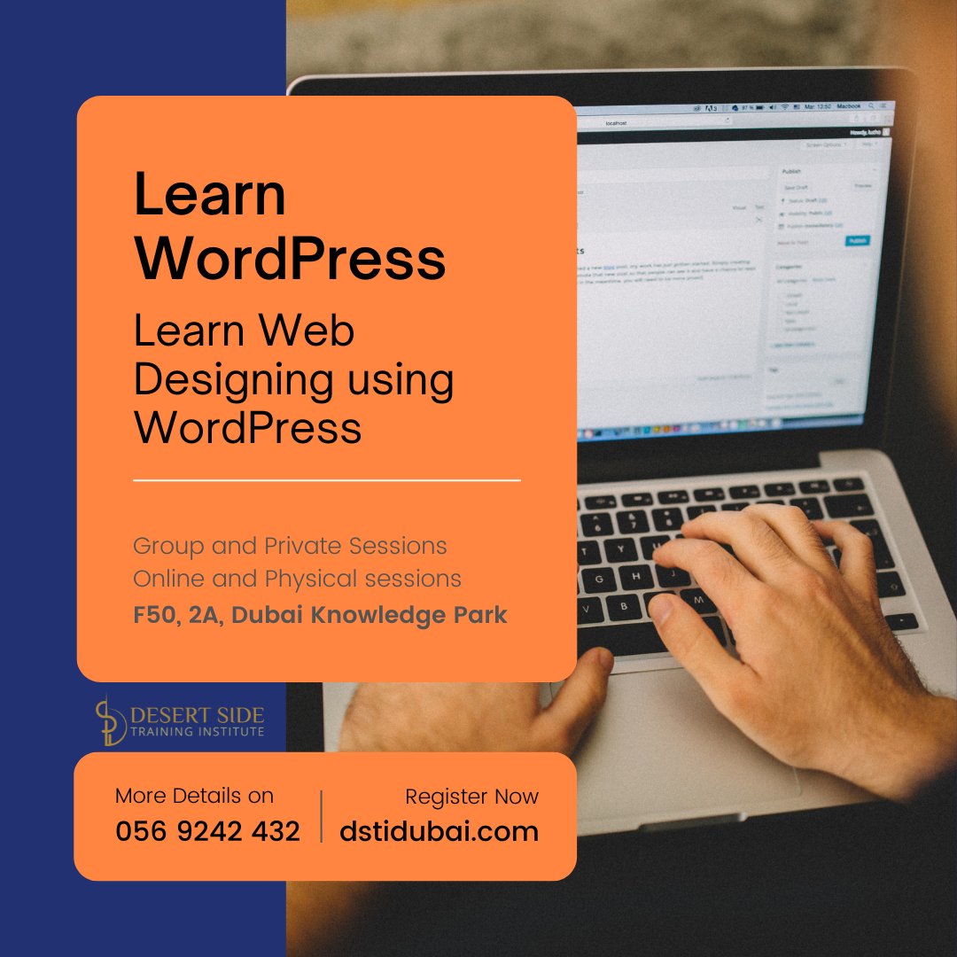 futurisedubai's tweet image. WordPress training program is designed to work with beginners. Through our two-week-training program, you will get basic and advanced knowledge on the WordPress platform.
Call us on +97156 9242 432
#khda #wordpress #wordpress_customize #webdesign #hosting #domain