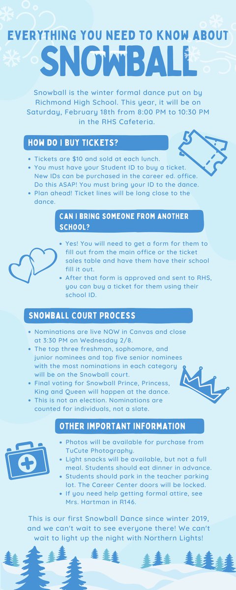 Have Snowball questions? We've got answers! Ticket sales will now start on Tuesday.