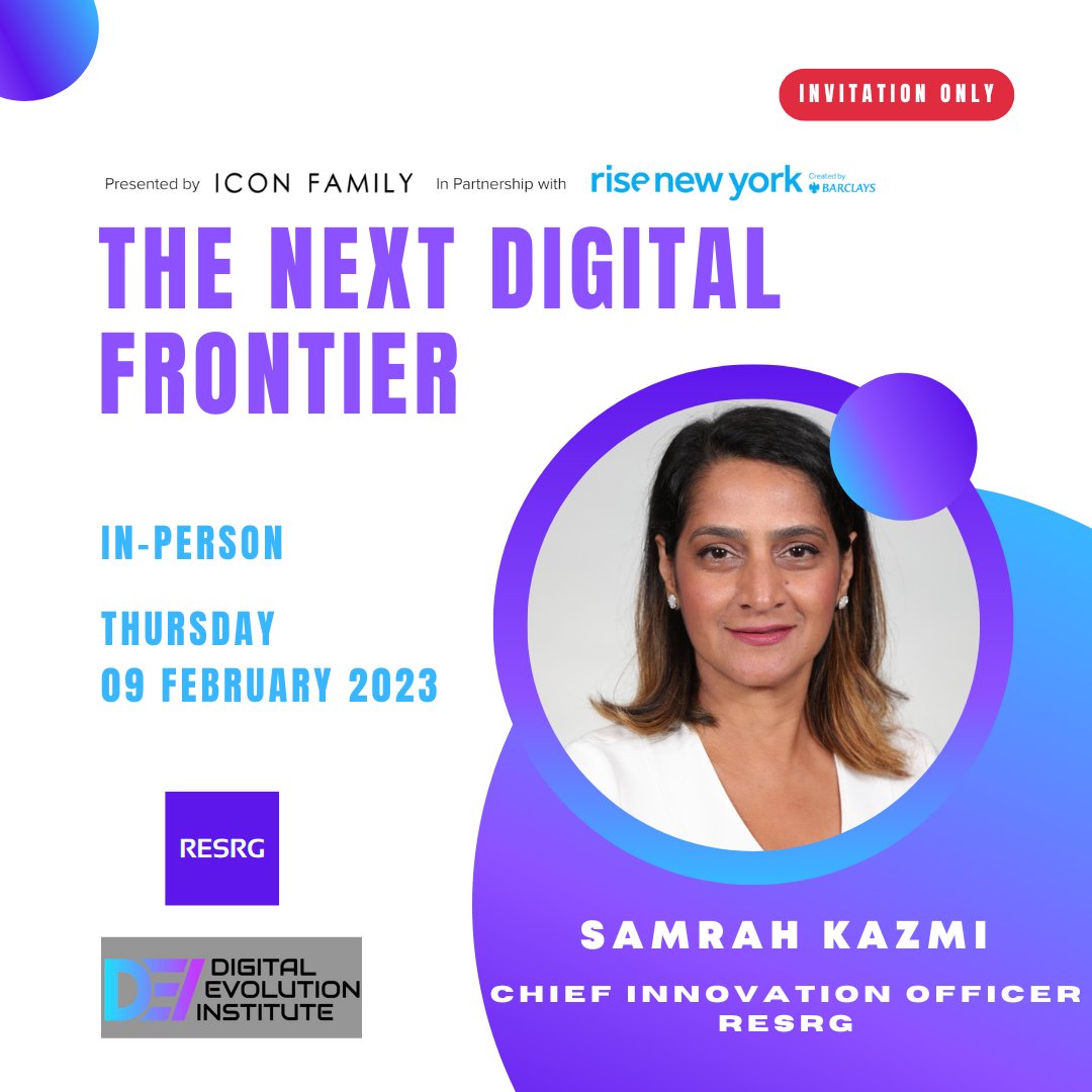 Join me @ The Next Digital Frontier: thought leadership @ the intersection of investing, tech & entrepreneurship, scaling the digital frontier with investing legends & tech leaders
#FutureofImpactInvesting #SpaceEconomy #FutureofWork #FutureofAviation #FutureofRealEstateFinancing