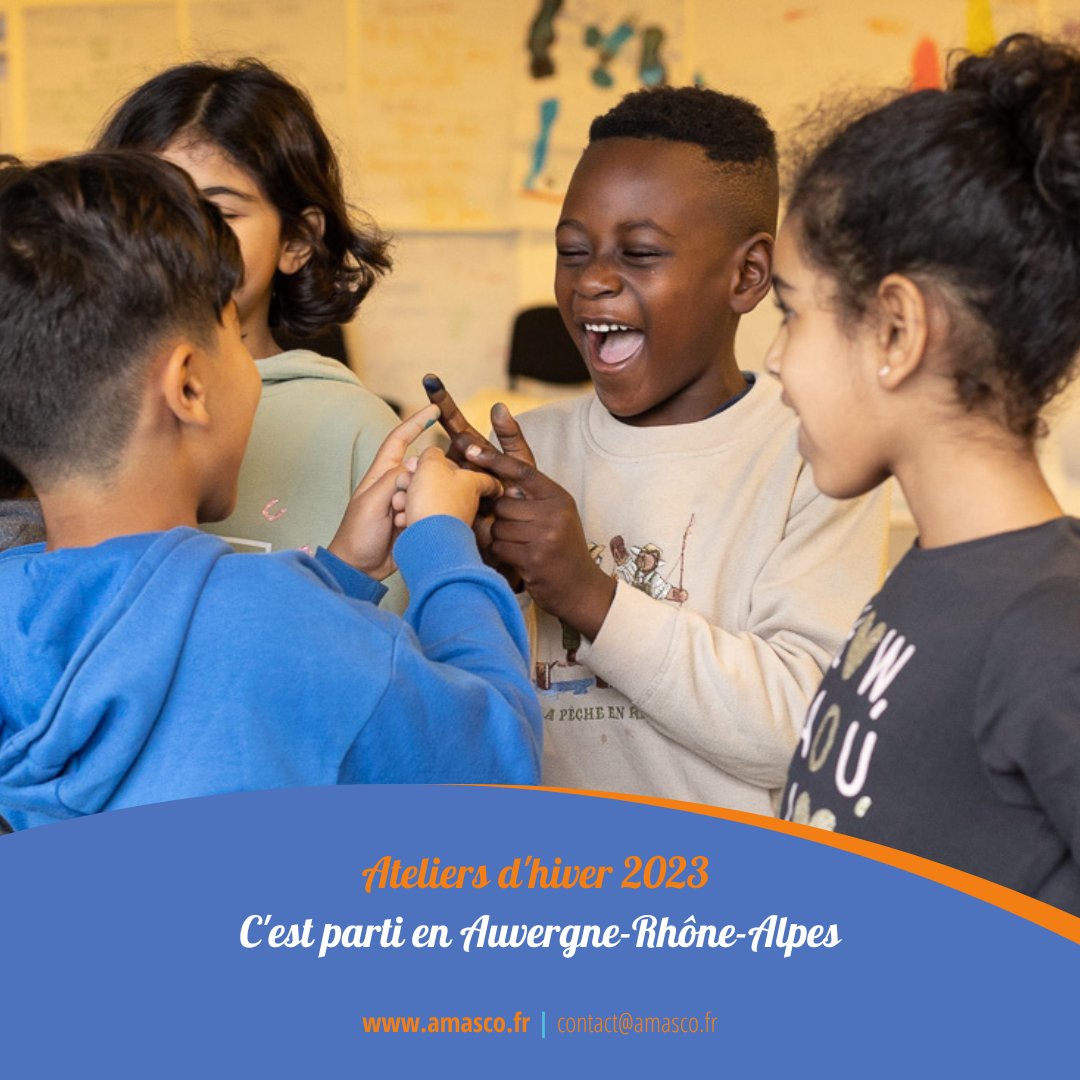 Les ateliers d’hiver 2023 c’est parti !💫

Les Ateliers Amasco font leur rentrée et les vacances commencent en Auvergne-Rhône-Alpes, l’occasion pour nous d’accueillir vos enfants pour de nouveaux ateliers ludiques et pédagogiques.

Bonne semaine à tous et merci de votre soutien !