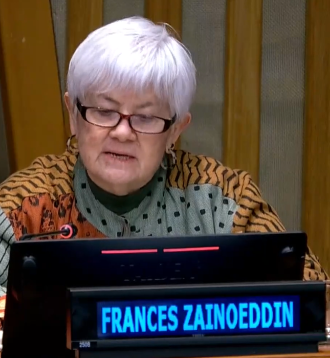UN4Ageing's tweet photo. Governments &amp; NGOs applaud 👏 the first-ever #olderperson to speak @ #CSocD61 opening, @FrancesZainoed2 calls upon delegates  to develop an international legal instrument, for today's #olderpersons &amp; tomorrow's (#youth of today) #AgeWithRights #MIPAA https://t.co/NZYNIGr2JY