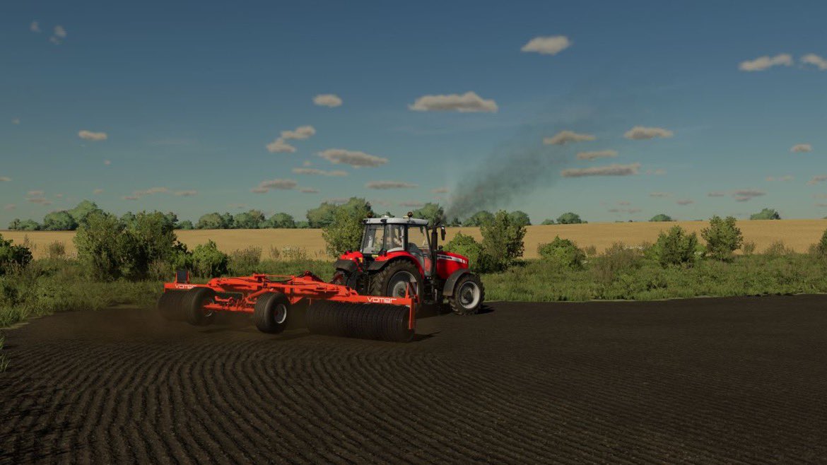 vomer_es's tweet photo. Goods news for fans of the video game Farming Simulator.From January 23, the VR-Roller from VOMER are available #FARMINGSIMULATOR https://t.co/eEoPAXka6c