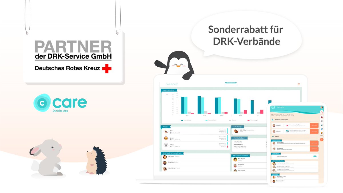 carloandfriends's tweet photo. 🚀 Kitas der #DRK-Verbände können ab sofort von exklusiven Rabatten auf die Beschaffung der CARE #KitaApp profitieren!

👉 Mehr Infos: https://t.co/panmXD4O9g

#kita #RotesKreuz @Digital_im_DRK @roteskreuz_de https://t.co/IUZyGCpj0v