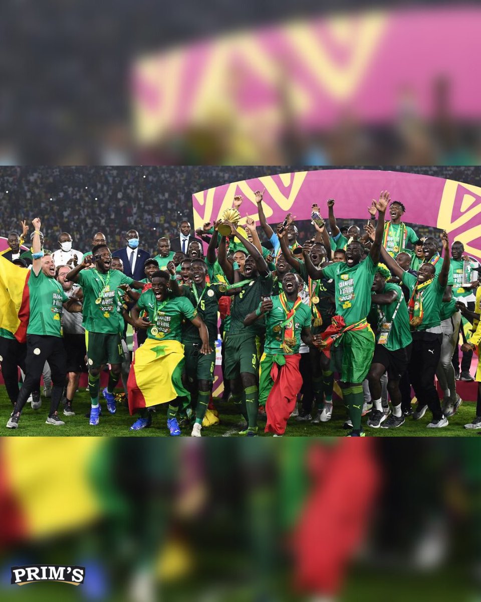 primsagency's tweet photo. 06/02/22 - 06/02/23
Il y’a 1 an jour pour jour, le Sénégal remporte sa première Coupe d’Afrique des Nations 
1 an que nous sommes toujours CHAMPION D’AFRIQUE  🇸🇳🦁
Cerise sur le gâteau !
Ce samedi 04/02/23, le Sénégal remporte aussi le CHAN (Championnat d’Afrique des Nations) 🥳 https://t.co/1tLV27WnXJ