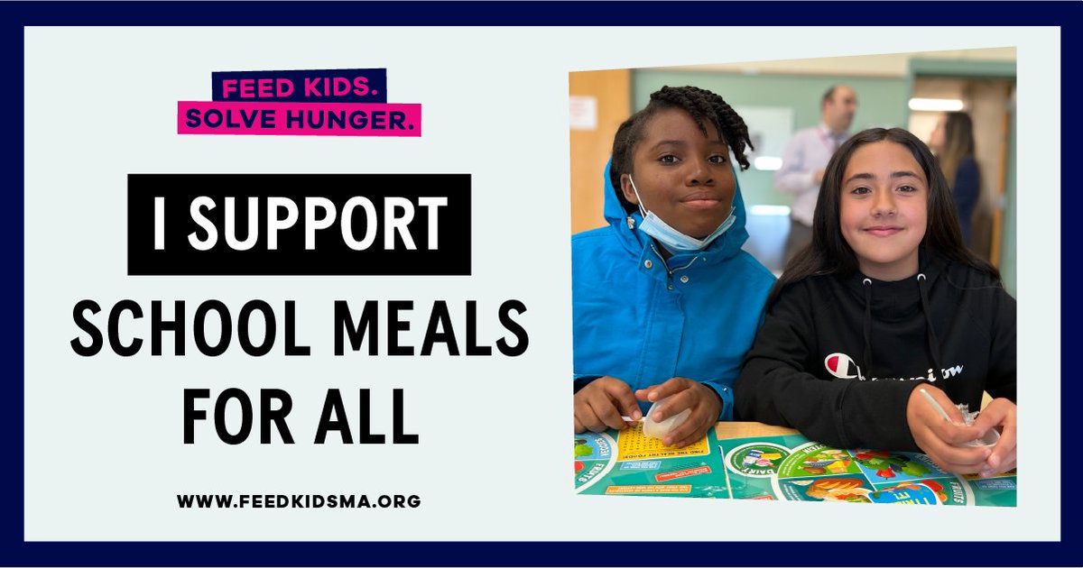 I am proud to be a cosponsor of HD766/SD1013 to ensure #SchoolMealsforAll becomes permanent policy in our state. School meals are critical to the future of the Commonwealth. I’m excited to work with @SalDiDomenico and @RepAndyVargas to get this bill passed! #mapoli #FeedKidsMA