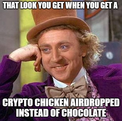 chickens_now's tweet photo. A Golden Chicken is better than a golden ticket 🐔
#NFT #NFTs #NFTGiveaway #NFTartwork #chickens  #Memes #chocolate #Airdrop #ETH #Ethereum #CoopfollowCoop #GOLD https://t.co/eO0PlHh27Z